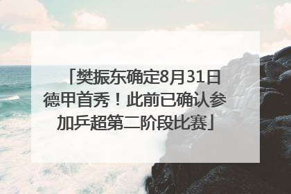 樊振东确定8月31日德甲首秀！此前已确认参加乒超第二阶段比赛